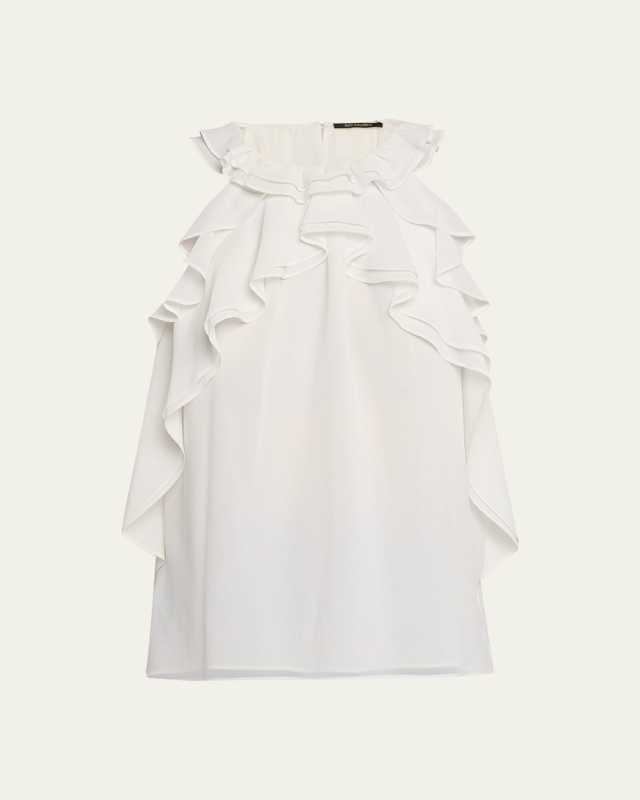 Bristol Ruffle Halter Blous